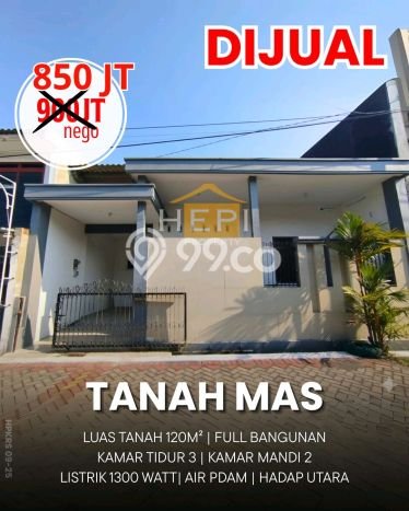 Rumah Luas Asri 3 KT Siap Huni di Tanah Mas Semarang Rumah Luas Asri 3 KT Siap Huni di Tanah Mas Semarang