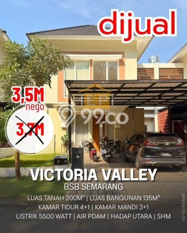 Jual Rumah Luas Elegan Dengan View Cantik di BSB City, Semarang Jual Rumah Luas Elegan Dengan View Cantik di BSB City, Semarang