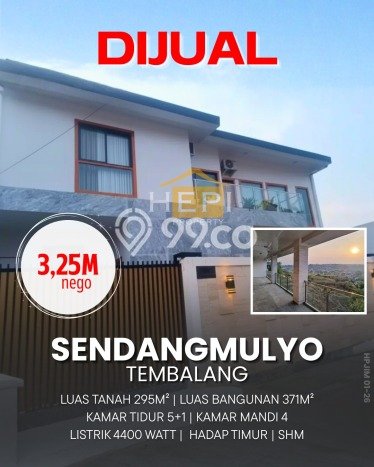Jual Rumah Mewah Elegan Dengan View Cantik di Sendangmulyo, Semarang Jual Rumah Mewah Elegan Dengan View Cantik di Sendangmulyo, Semarang