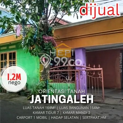 Tanah Komersial di , Luas 164m2m², Akses Mudah Tanah Komersial di , Luas 164m2m², Akses Mudah