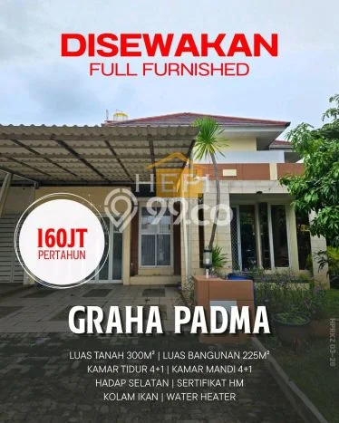 Sewa Rumah Murah di Graha Padma Semarang dengan 4 KT Sewa Rumah Murah di Graha Padma Semarang dengan 4 KT