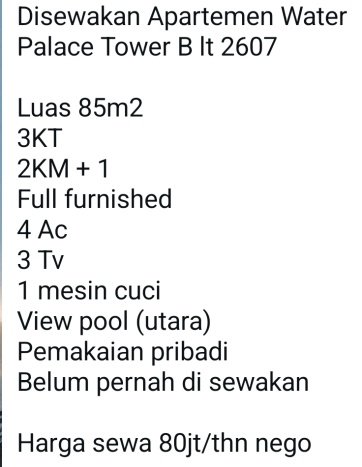 Sewa Apartemen Ekonomis 3 BR di Pakuwon Indah Surabaya Sewa Apartemen Ekonomis 3 BR di Pakuwon Indah Surabaya