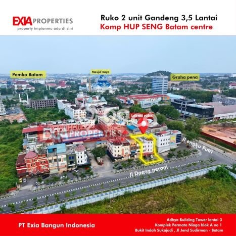 Ruko Komersial Dijual di Batam Kota Batam LT 165m2 & LB 577m2 Ruko Komersial Dijual di Batam Kota Batam LT 165m2 & LB 577m2