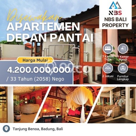 Apartemen Sewa 7 Kamar Murah Siap Huni di Badung, Luas 500m2 Apartemen Sewa 7 Kamar Murah Siap Huni di Badung, Luas 500m2
