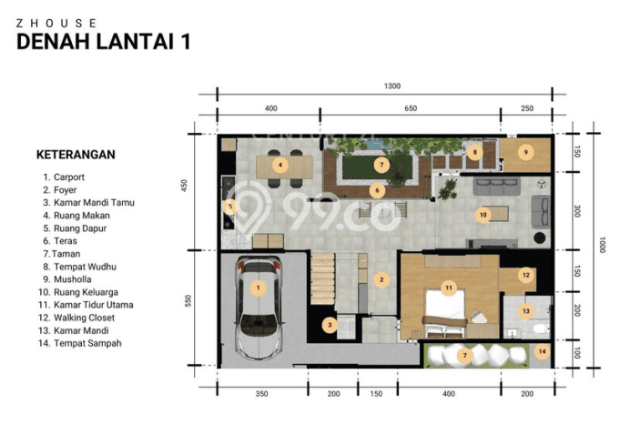 Rumah Minimalis 4 Kamar LT 131m2 di Purwomartani Rumah Minimalis 4 Kamar LT 131m2 di Purwomartani
