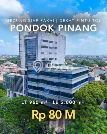 Untuk Dijual! Kantor di Pondok Pinang Jakarta Selatan LT 960m2 / LB 2800m2 Kawasan Bisnis Untuk Dijual! Kantor di Pondok Pinang Jakarta Selatan LT 960m2 / LB 2800m2 Kawasan Bisnis