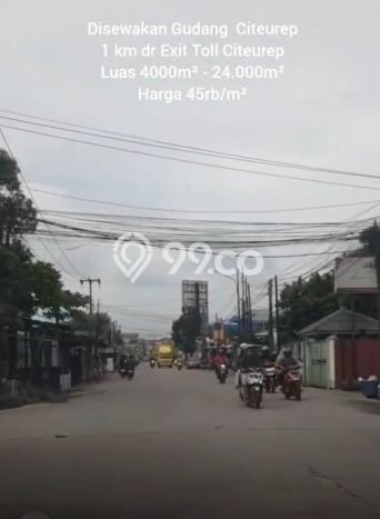 Gudang Disewakan di Area Ramai Citeureup, Bogor Gudang Disewakan di Area Ramai Citeureup, Bogor