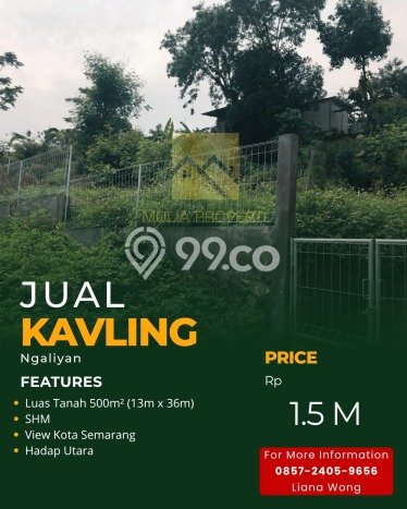 Kavling Tanah Dijual di Ngaliyan Semarang Spesifikasi 500m2 Kavling Tanah Dijual di Ngaliyan Semarang Spesifikasi 500m2