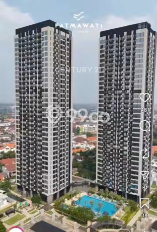 Unit Apartemen Dijual di Cilandak, Jakarta Selatan, dengan 1 Bedroom, 1 Bathroom Unit Apartemen Dijual di Cilandak, Jakarta Selatan, dengan 1 Bedroom, 1 Bathroom