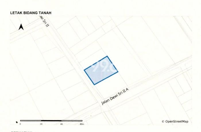 Tanah di Kuta, Badung Luas 453m2 Dijual Segera Tanah di Kuta, Badung Luas 453m2 Dijual Segera