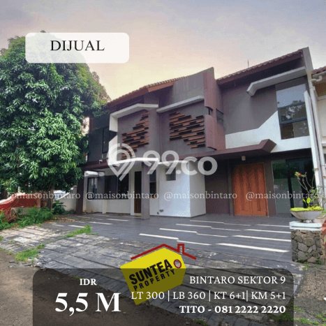 Ready to Use! Premium House LT 300m2 Desain Elegan di Bintaro Ready to Use! Premium House LT 300m2 Desain Elegan di Bintaro