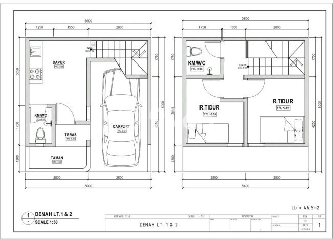 Rumah Modern 2 KT LT 34m2 di Cilangkap Rumah Modern 2 KT LT 34m2 di Cilangkap