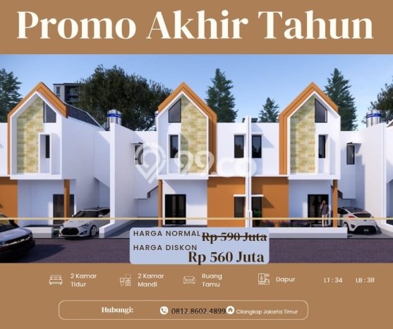 Rumah Modern 2 KT LT 34m2 di Cilangkap Rumah Modern 2 KT LT 34m2 di Cilangkap