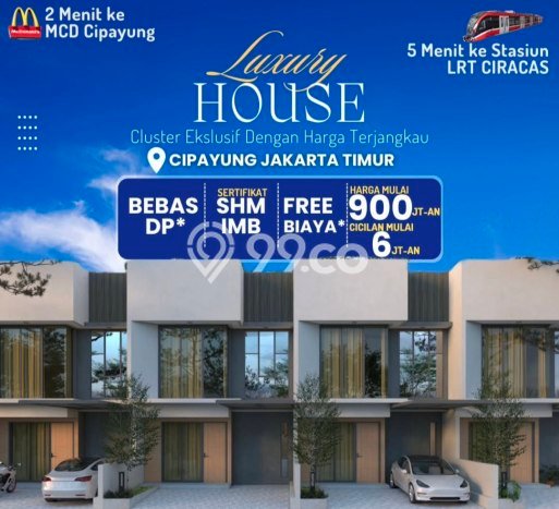 Rumah Strategis Modern Lb 54m2 di Cipayung, Jakarta Timur Rumah Strategis Modern Lb 54m2 di Cipayung, Jakarta Timur