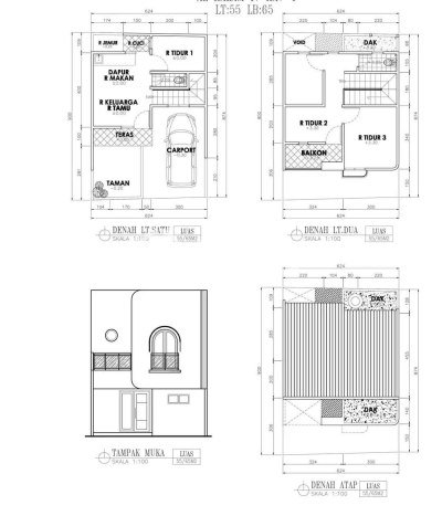 Rumah Modern 2 Kamar LT 42m2 di Lubang Buaya Rumah Modern 2 Kamar LT 42m2 di Lubang Buaya