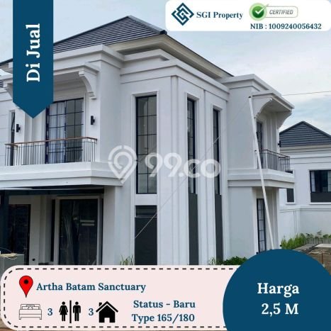 Rumah Mewah LB 165m2 Siap Huni Desain Elegan di Tiban, Batam Rumah Mewah LB 165m2 Siap Huni Desain Elegan di Tiban, Batam