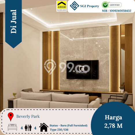 Rumah Elit LB 230m2 Siap Huni Desain Elegan di Batam Centre, Batam Rumah Elit LB 230m2 Siap Huni Desain Elegan di Batam Centre, Batam