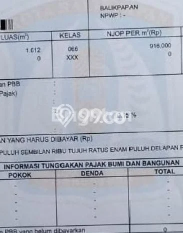 Kavling Tanah di Balikpapan Utara Dijual Luas 1612m2 Legalitas SHM Kavling Tanah di Balikpapan Utara Dijual Luas 1612m2 Legalitas SHM
