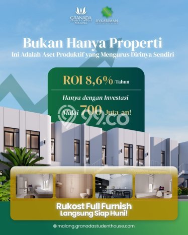 Kost Dijual di Tlogomas dengan 6 KT dan Luas 83m2 Kost Dijual di Tlogomas dengan 6 KT dan Luas 83m2