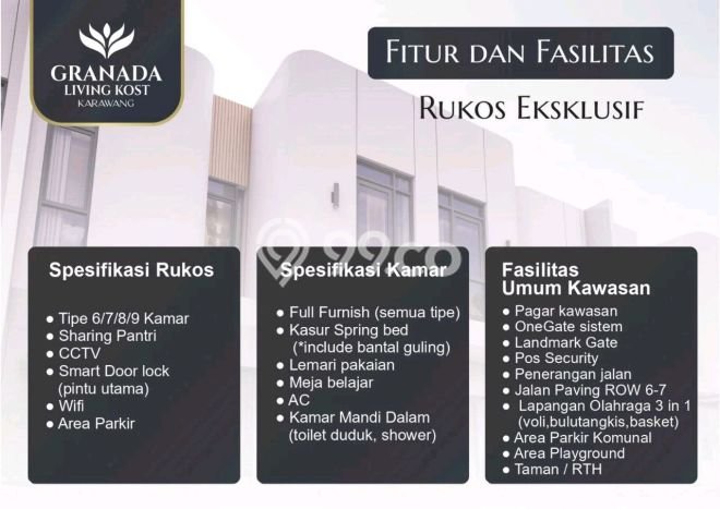 Kost Dijual Lokasi Karawang Timur, Karawang, Spesifikasi 7 Kamar Tidur dan Luas 95m2 Kost Dijual Lokasi Karawang Timur, Karawang, Spesifikasi 7 Kamar Tidur dan Luas 95m2