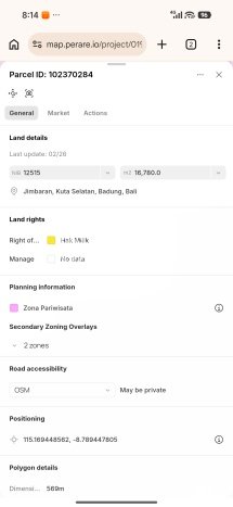 Untuk Dijual Tanah di Badung, Luas 18000m2 SHM Untuk Dijual Tanah di Badung, Luas 18000m2 SHM