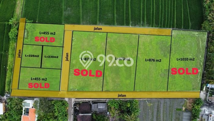 Dijual Tanah di Badung, Luas 455m2 SHM Dijual Tanah di Badung, Luas 455m2 SHM