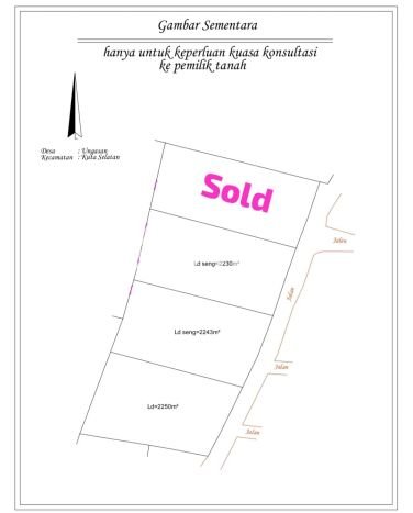 Tanah Kavling Dijual di Tundun Penyu, Badung dengan Luas Tanah 2250m2 Tanah Kavling Dijual di Tundun Penyu, Badung dengan Luas Tanah 2250m2