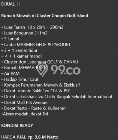 Hunian Super Elit dengan Akses Paling Strategis di Golf Island, Jakarta Utara Hunian Super Elit dengan Akses Paling Strategis di Golf Island, Jakarta Utara