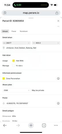 Tanah Dijual di Badung Seluas 400m2 Strategis Tanah Dijual di Badung Seluas 400m2 Strategis