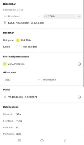 Tanah Dijual Area Strategis di Kutuh Badung 200m2 Tanah Dijual Area Strategis di Kutuh Badung 200m2