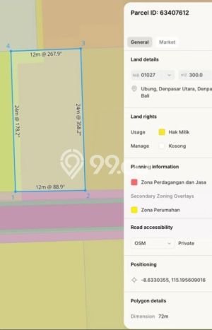Tanah Strategis Dijual di Denpasar Utara Denpasar 300m2 Tanah Strategis Dijual di Denpasar Utara Denpasar 300m2