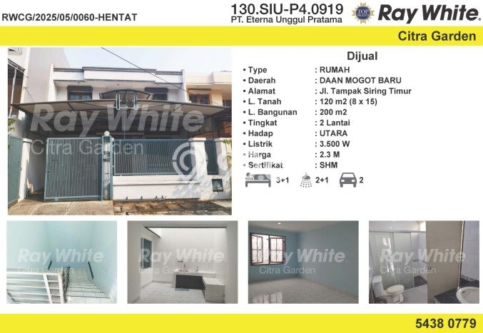 Hunian Nyaman Asri 3 KT Siap Huni di Daan Mogot Jakarta Barat Hunian Nyaman Asri 3 KT Siap Huni di Daan Mogot Jakarta Barat