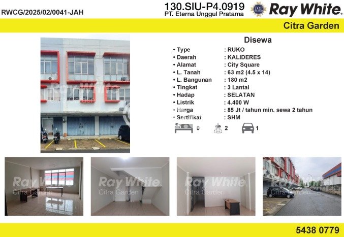 Ruko Disewa di Jakarta Barat dengan LB 180m2 Area Komersial Ramai Ruko Disewa di Jakarta Barat dengan LB 180m2 Area Komersial Ramai
