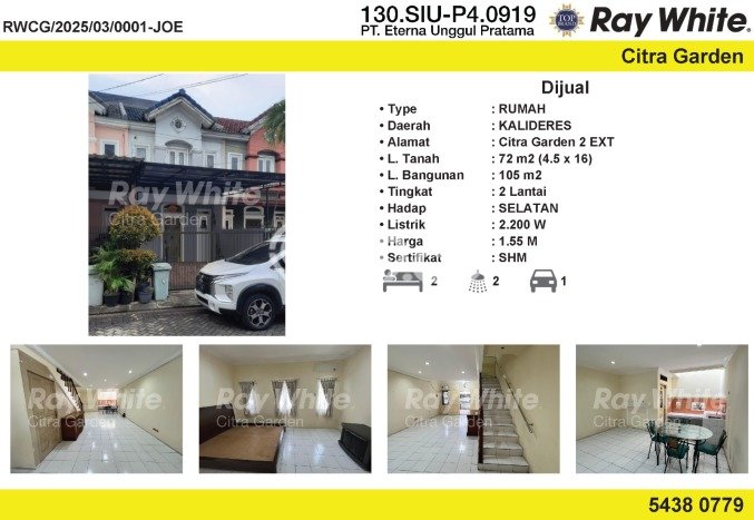 Rumah Luas Asri 2 KT Siap Pakai di Citra Garden Jakarta Barat Rumah Luas Asri 2 KT Siap Pakai di Citra Garden Jakarta Barat