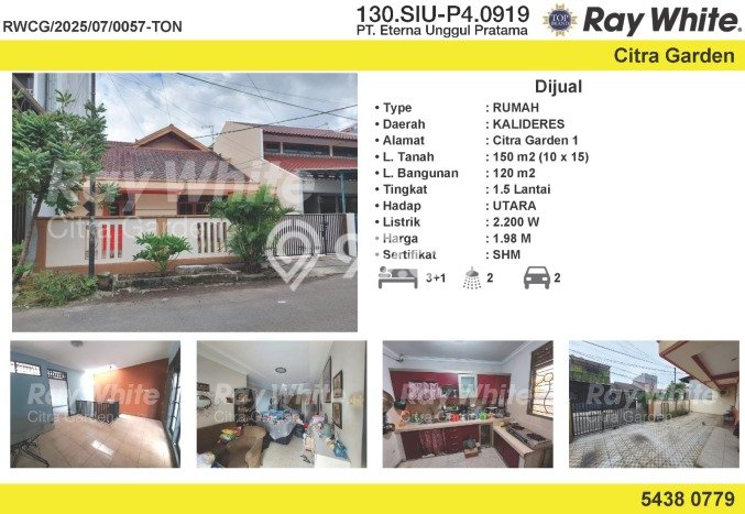 For Sale Hunian Rumah Terawat 3 KT di Kalideres, Jakarta Barat For Sale Hunian Rumah Terawat 3 KT di Kalideres, Jakarta Barat