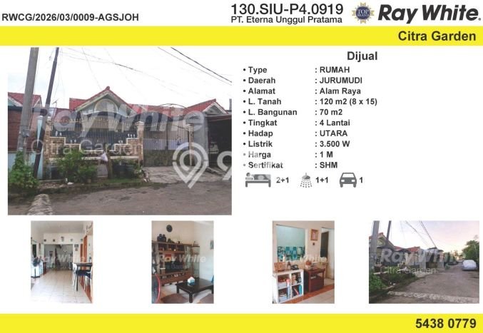 Rumah Luas Asri 3 KT Siap Pakai di Jurumudi Tangerang Rumah Luas Asri 3 KT Siap Pakai di Jurumudi Tangerang