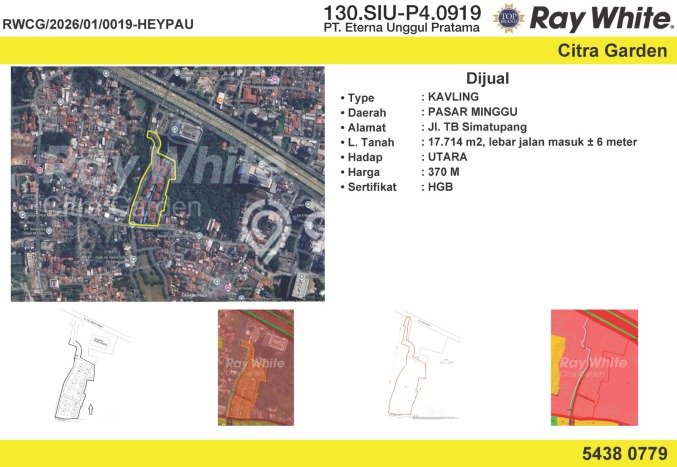 Lahan Kosong Dijual di Jakarta Selatan dengan Area 17714m2 Lahan Kosong Dijual di Jakarta Selatan dengan Area 17714m2