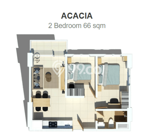 Apartemen Nyaman untuk Dijual di Pondok Aren, Tangerang Selatan, Banten Apartemen Nyaman untuk Dijual di Pondok Aren, Tangerang Selatan, Banten