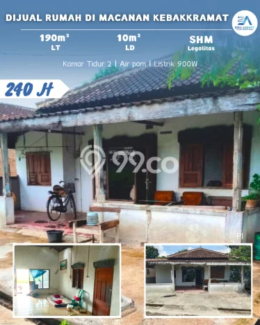 Dijual Rumah Murah di Kebakkramat Karanganyar Harga Rp 240 Juta LT 190m2 Dijual Rumah Murah di Kebakkramat Karanganyar Harga Rp 240 Juta LT 190m2