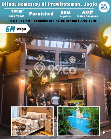 KAWASAN PREMIUM! Hotel Kawasan Mergangsan, Luas 700m2m², Akses Strategis KAWASAN PREMIUM! Hotel Kawasan Mergangsan, Luas 700m2m², Akses Strategis