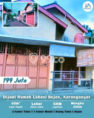 Jual Rumah Murah Meriah Karanganyar Punya 2 Kamar & LT 60m2 Jual Rumah Murah Meriah Karanganyar Punya 2 Kamar & LT 60m2