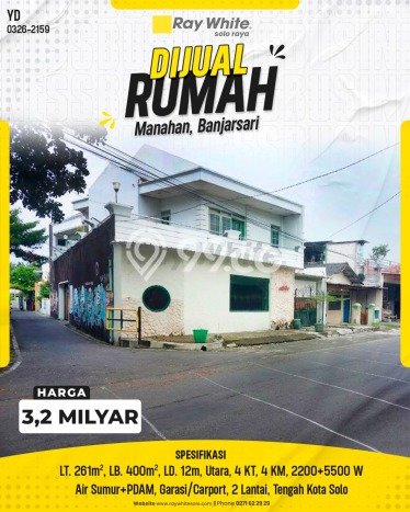 Hunian Eksklusif Siap Huni LT 261m2 di Manahan, Solo Hunian Eksklusif Siap Huni LT 261m2 di Manahan, Solo