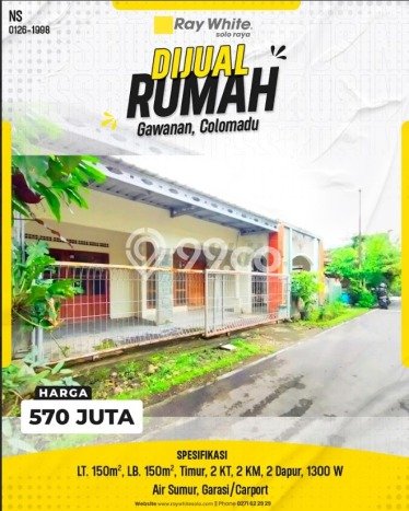 Jual Rumah Minimalis Bagus Punya 2 KT di Colomadu Solo - Jual Rumah Minimalis Bagus Punya 2 KT di Colomadu Solo -