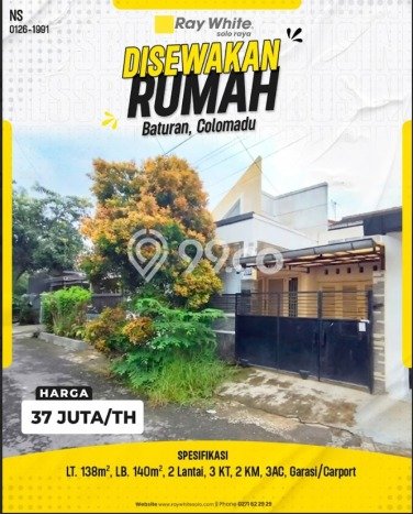 Disewakan Cepat Rumah Kondisi Bagus di Kawasan Colomadu, Solo Disewakan Cepat Rumah Kondisi Bagus di Kawasan Colomadu, Solo