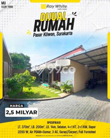 Dijual Rumah 5 Kamar Lokasi Ideal Nyaman dan Strategis di Pasar Kliwon Dijual Rumah 5 Kamar Lokasi Ideal Nyaman dan Strategis di Pasar Kliwon