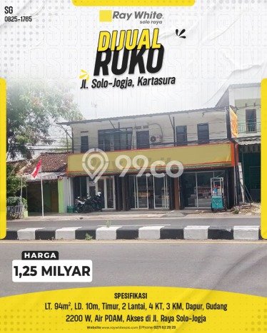 Ruko Dijual di Kartasura Sukoharjo dengan Luas Bangunan 180m2 Ruko Dijual di Kartasura Sukoharjo dengan Luas Bangunan 180m2