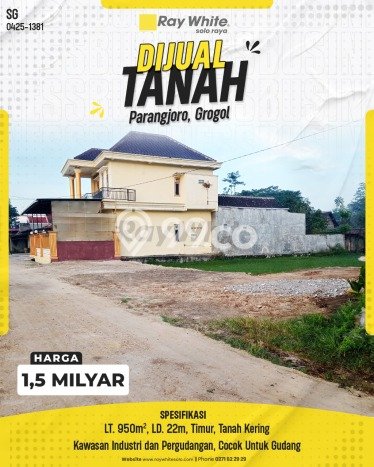Tanah Kavling untuk Dijual di Grogol Sukoharjo 950m2 Tanah Kavling untuk Dijual di Grogol Sukoharjo 950m2