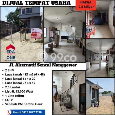 Unit Komersial Dijual di Bogor LT 413m2 & LB 182m2 Unit Komersial Dijual di Bogor LT 413m2 & LB 182m2