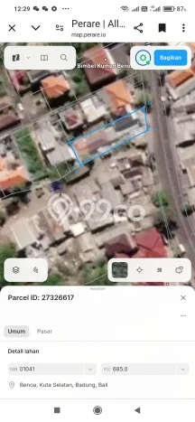 Kavling Tanah untuk Dijual di Benoa, Badung, Luas 685m2 Kavling Tanah untuk Dijual di Benoa, Badung, Luas 685m2