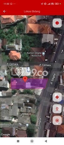 Kavling Tanah untuk Dijual di Benoa, Badung, Luas 685m2 Kavling Tanah untuk Dijual di Benoa, Badung, Luas 685m2